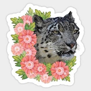 Snow Leopard Sticker